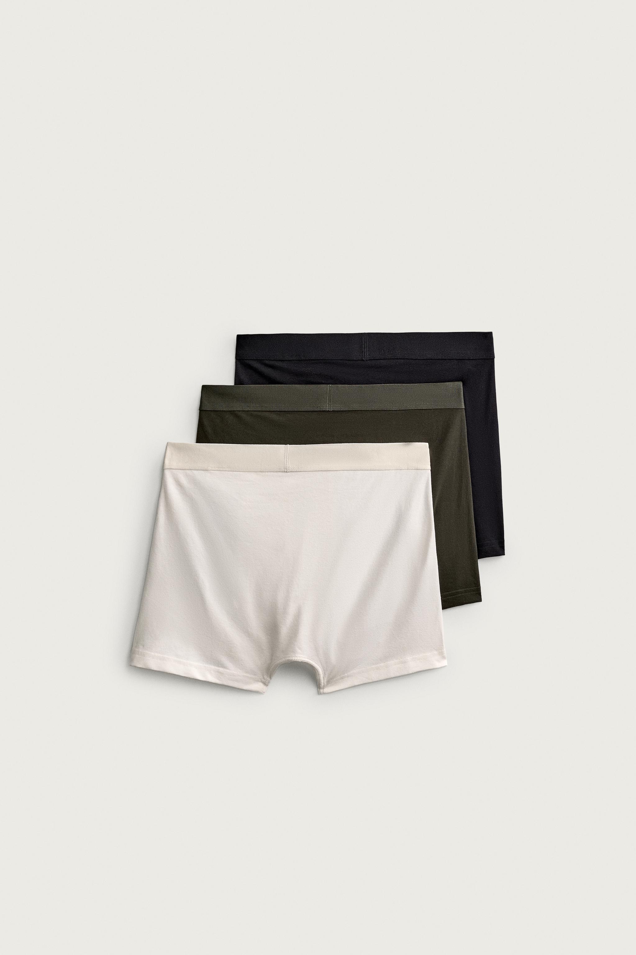 3-PACK SOFT BOXER BRIEFS — various