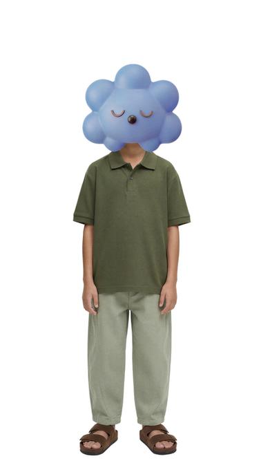 Zara BAZIČNA POLO MAJICA OD PIKEA – Kaki