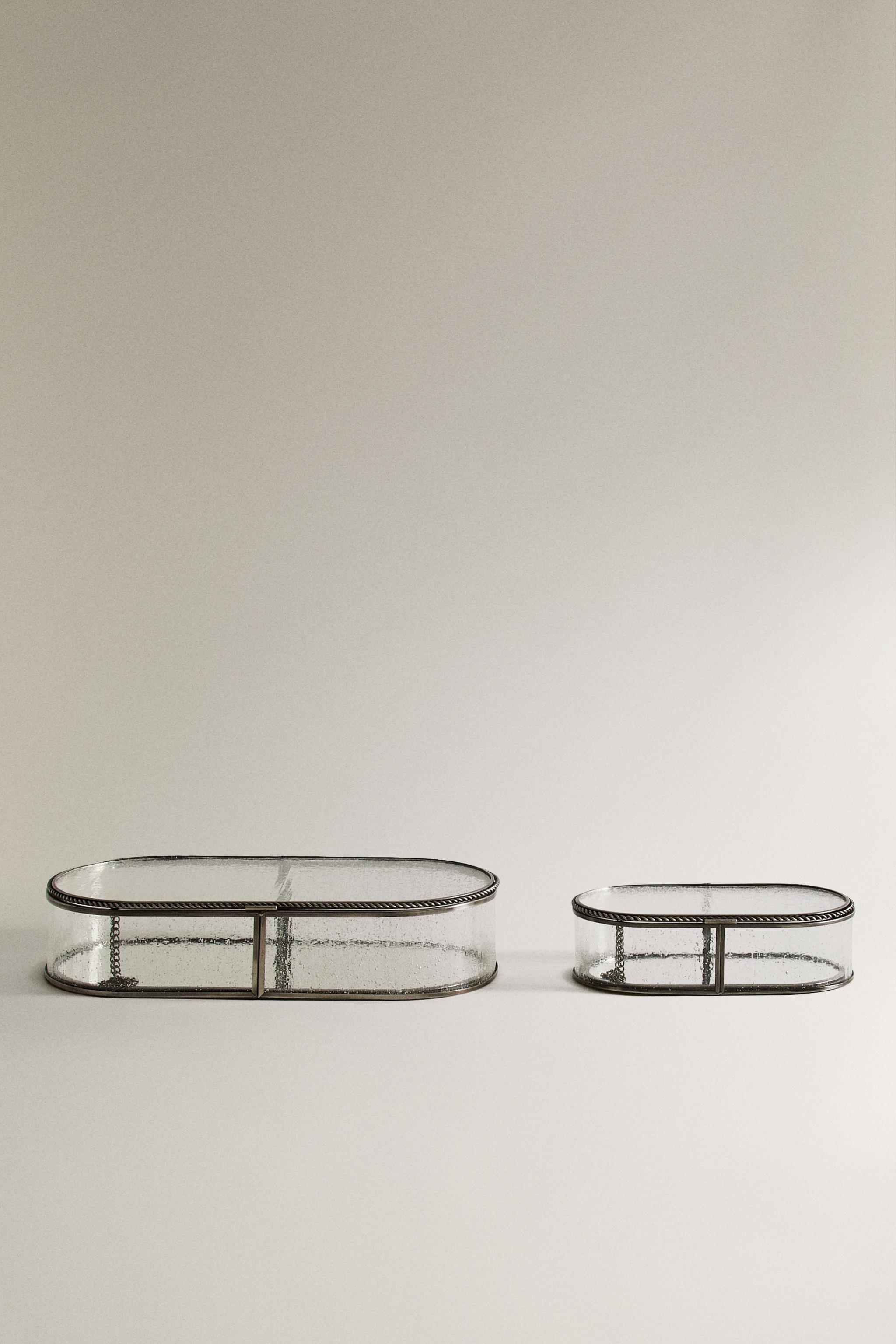 オーバル クリスタルボックス - マットシルバー | ZARA Japan / 日本