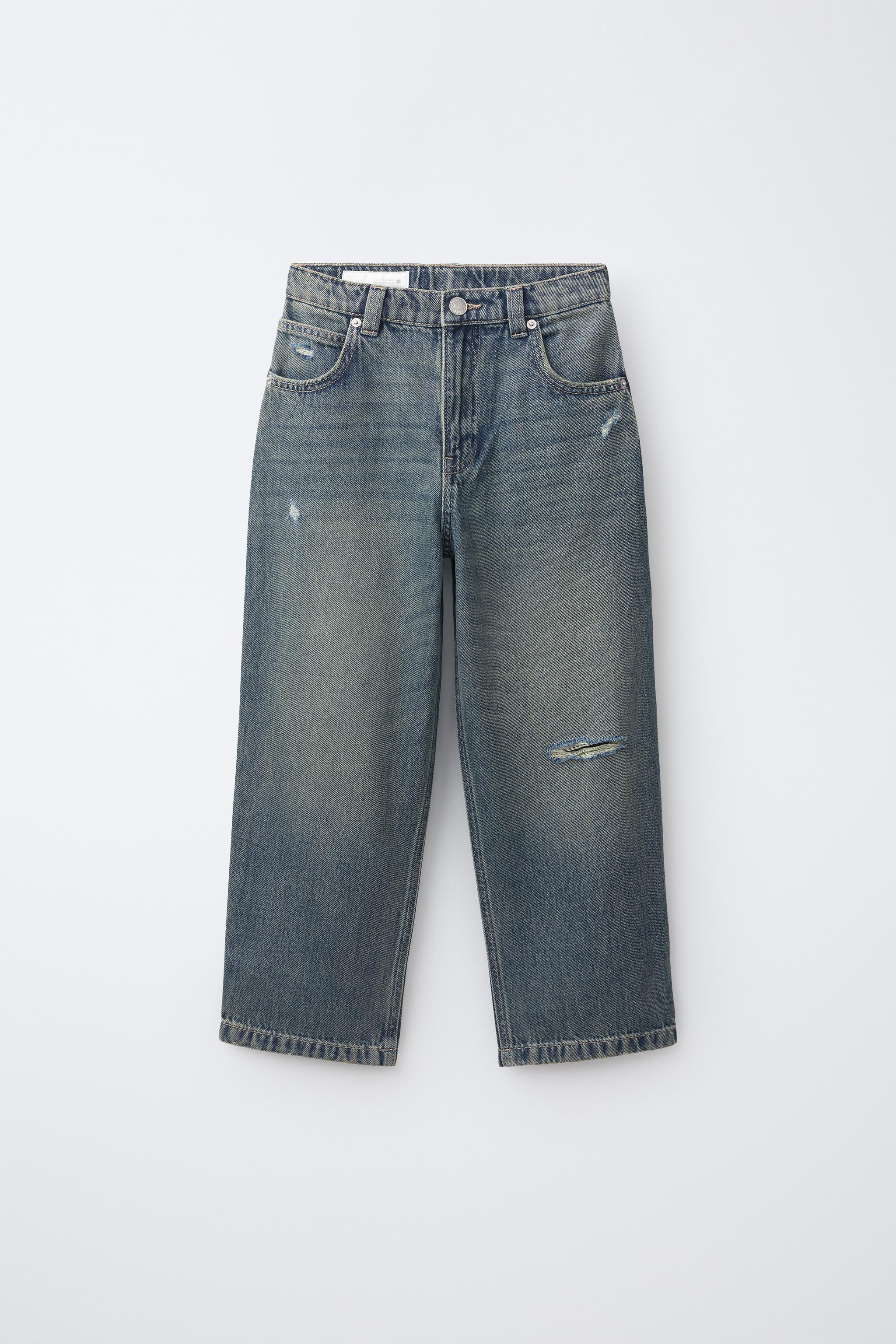Детские джинсы Zara EMBROIDERED BALLOON JEANS