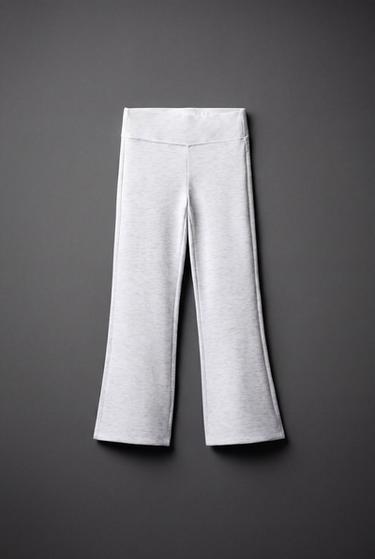 FLARE GYM TROUSERS - Grey marl by Zara