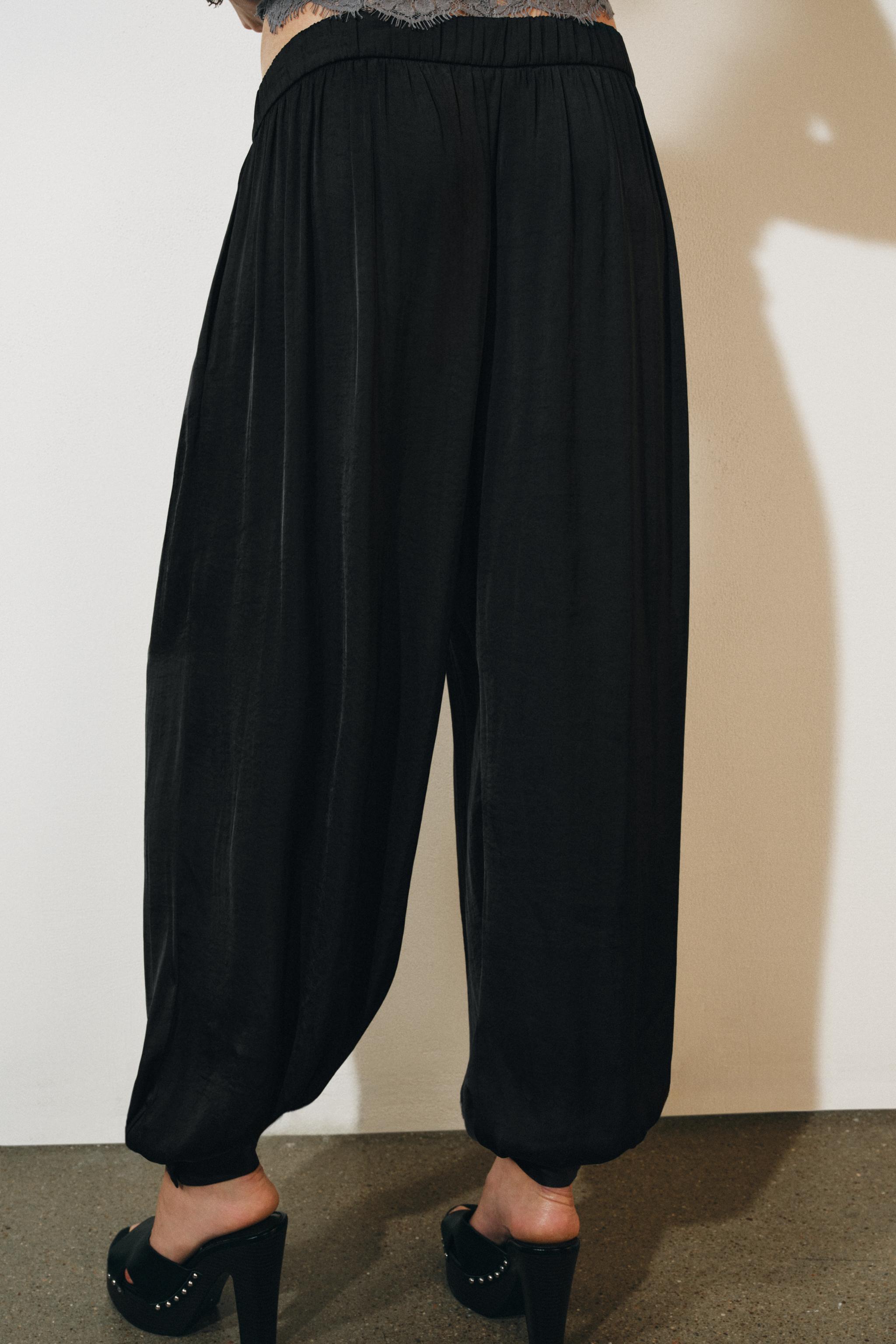 ZW COLLECTION SATIN BALLOON PANTS