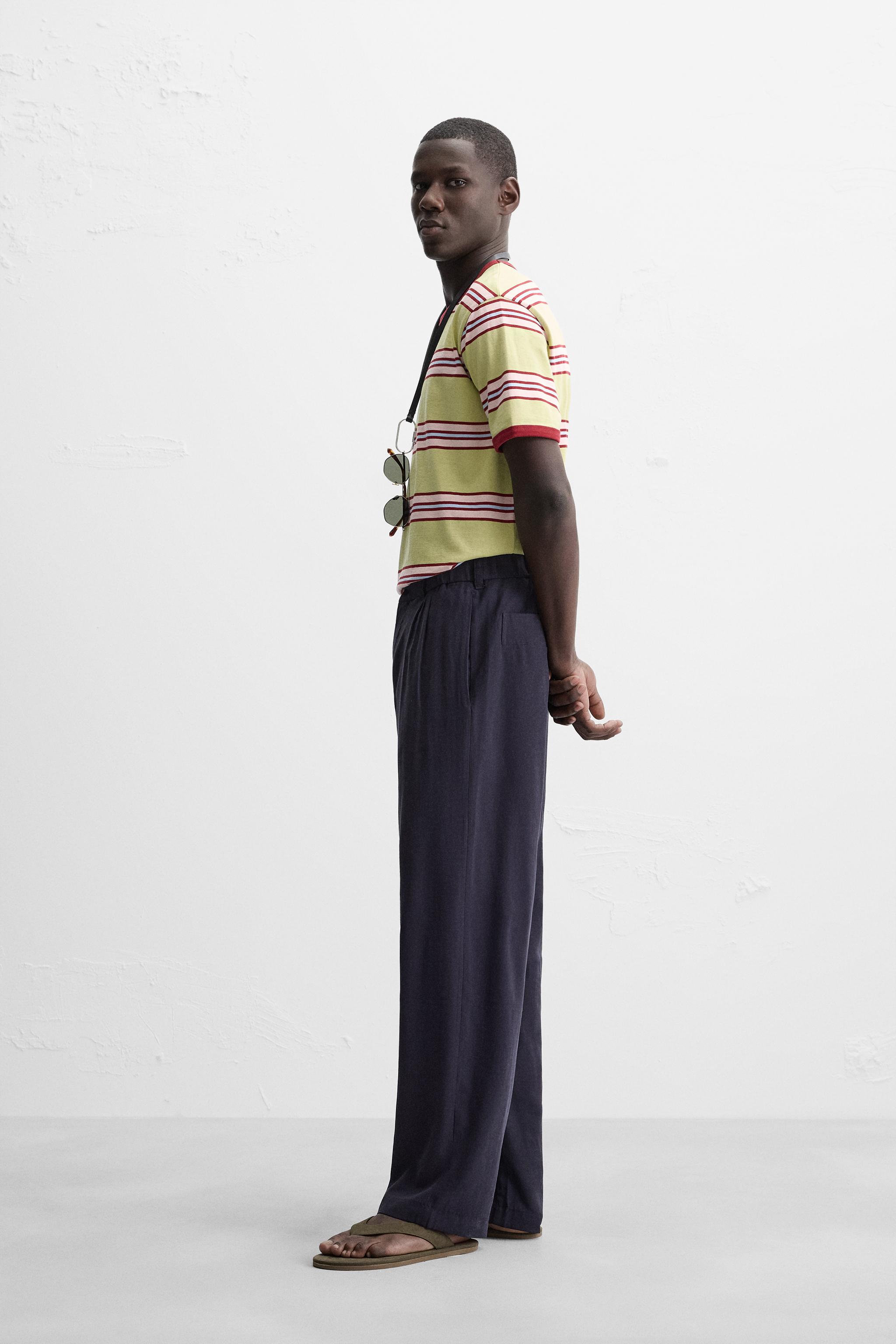 STRIPED CONTRAST T-SHIRT - Multicolored | ZARA United States