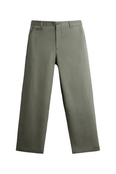 TROUSERS WITH BELT LOOPS AT THE WAIST