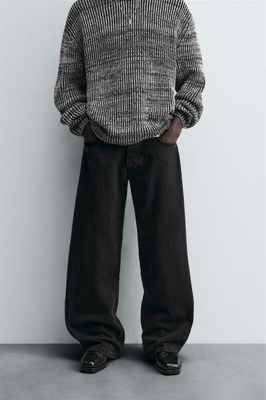 Zara BALLOON FIT JEANS - Charcoal