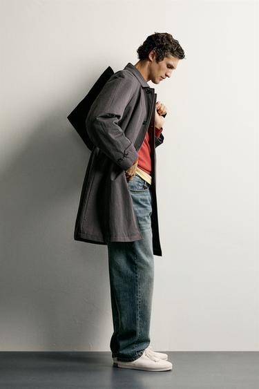 WATER-REPELLENT REGULAR FIT TRENCH COAT — Anthracite grey 2