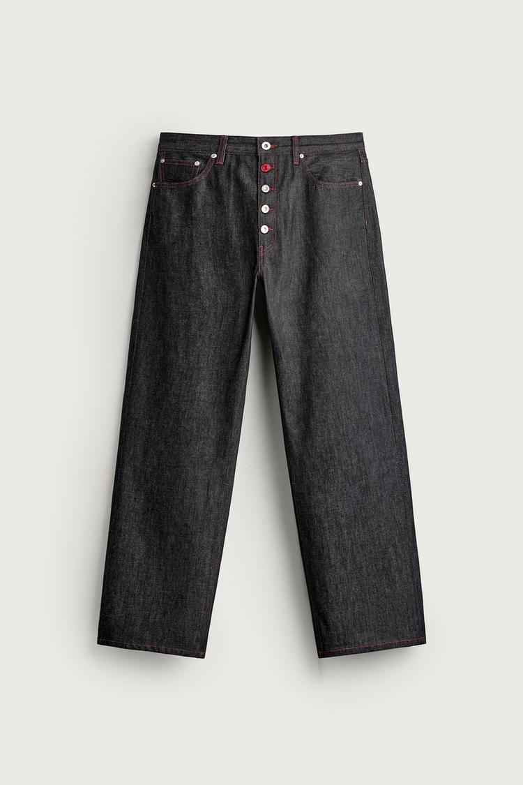 Jeans loose fit botonadura