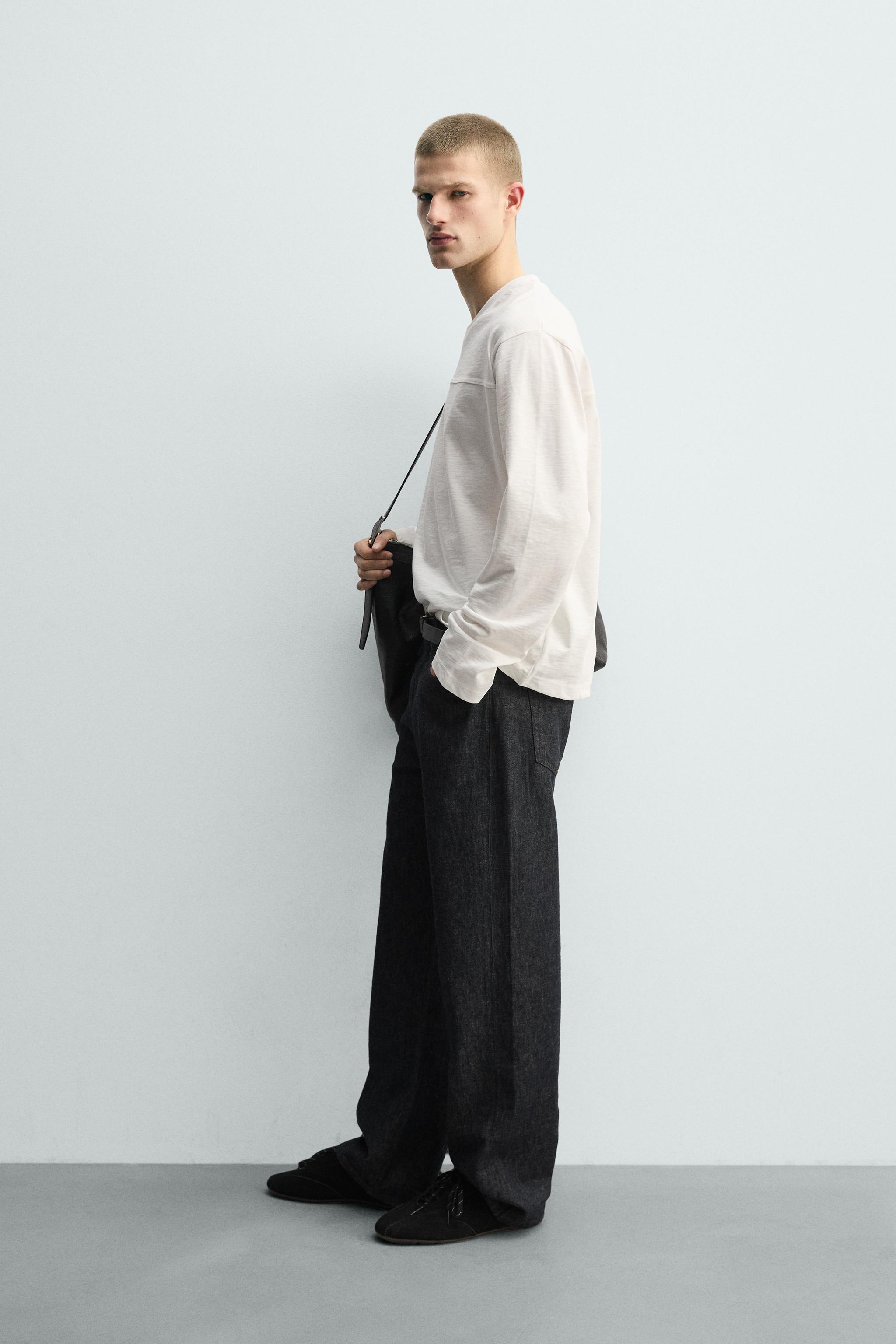 T-SHIRT RELAXED EN COTON FLAMMÉ
