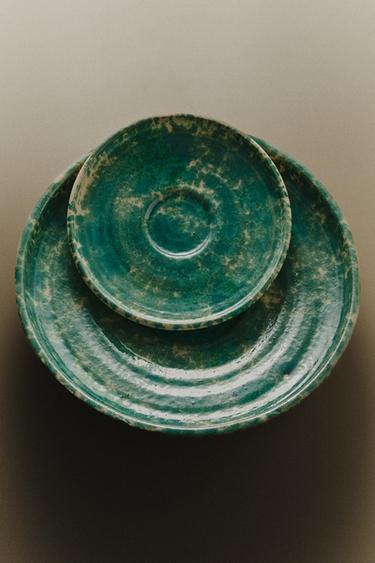 DECORATIVE TERRACOTTA TRAY - Blues by Zara - Image 5