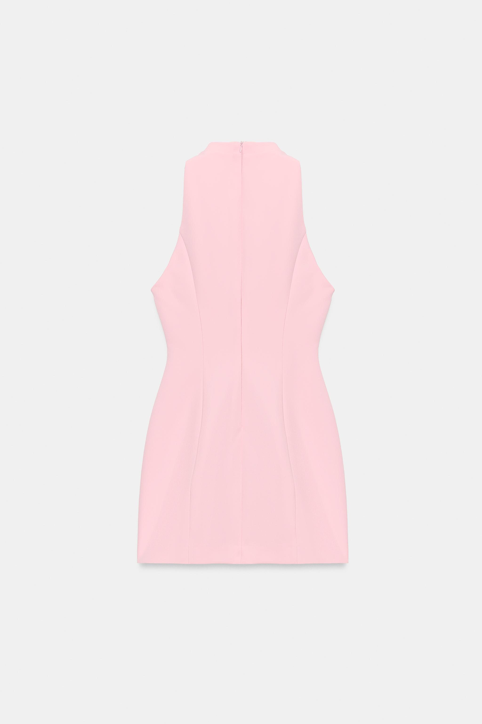 zara pink mini dress Women's Pink Mini Dresses