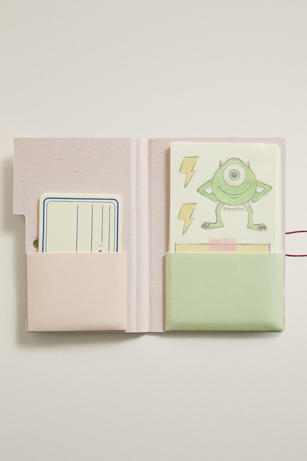 KIDS' MONSTERS, INC. ©DISNEY/PIXAR STICKER FOLDER — Pink