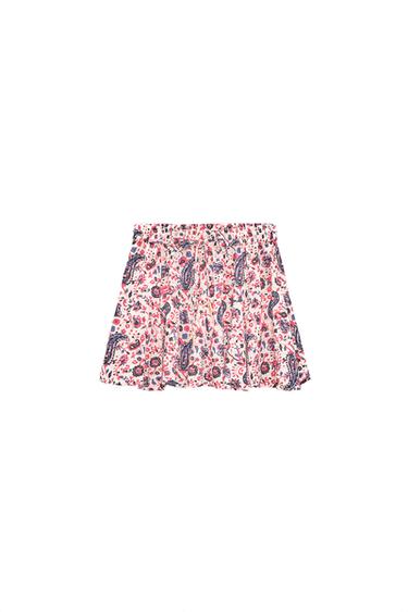 PAISLEY PRINT MINI SKIRT