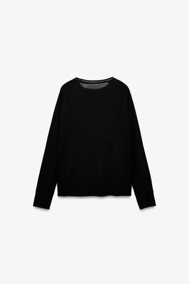 PULL EN MAILLE FINE - Noir de Zara - Image 5