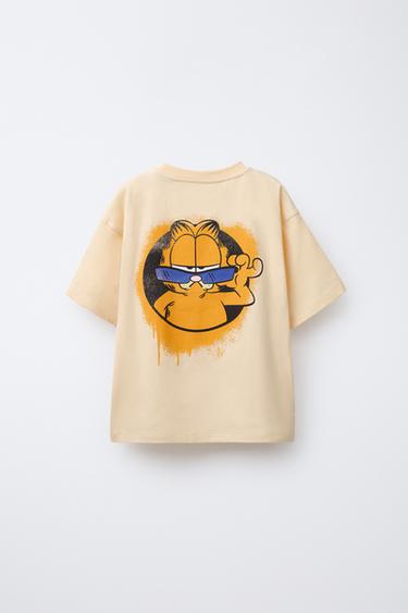 GARFIELD © PAWS INC PRINTED T-SHIRT - Tangerine by Zara - Image 1