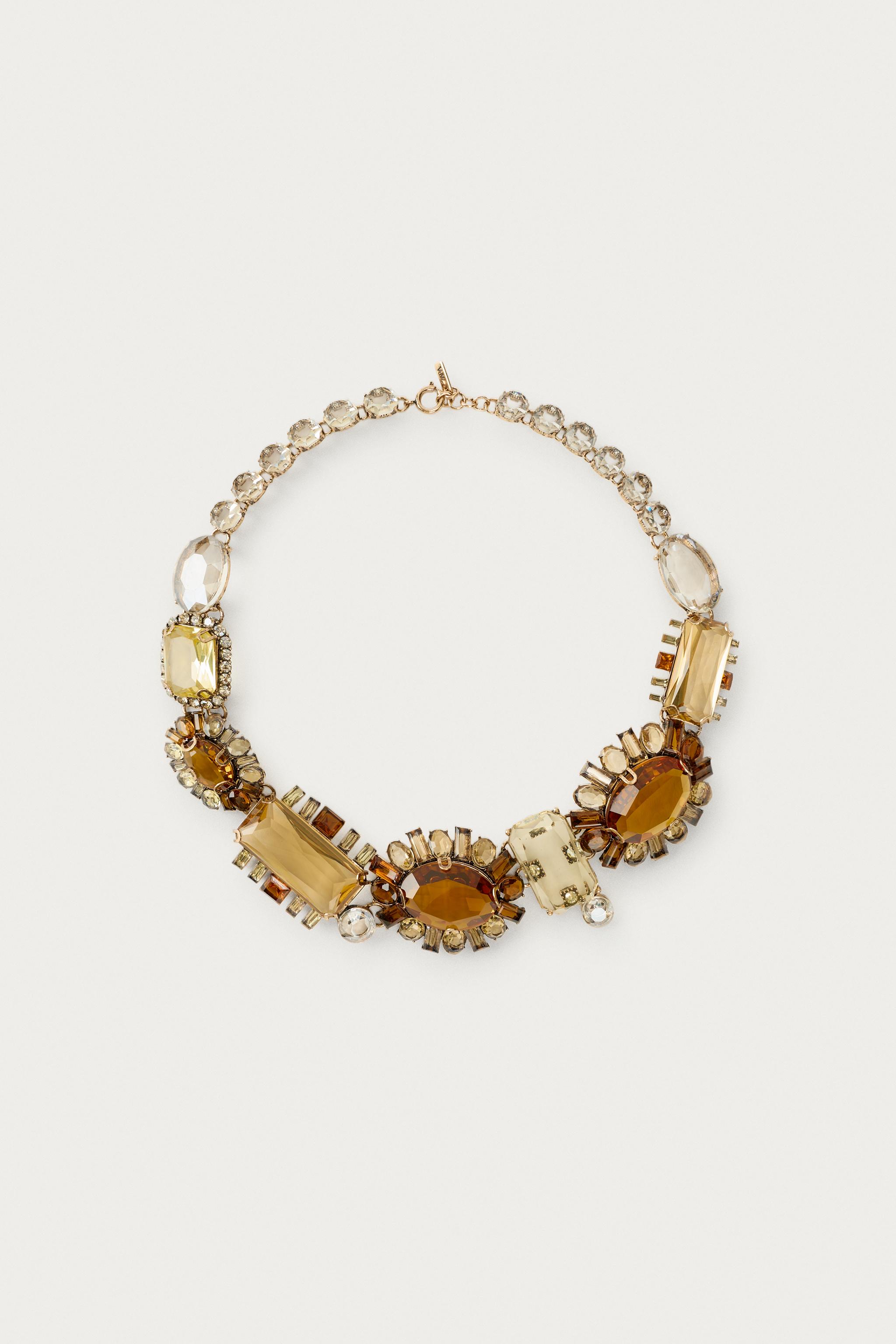Женские аксессуары Zara PACK OF 3 FLOWER JEWEL NECKLACES MARISA BERENSON X — фото 3