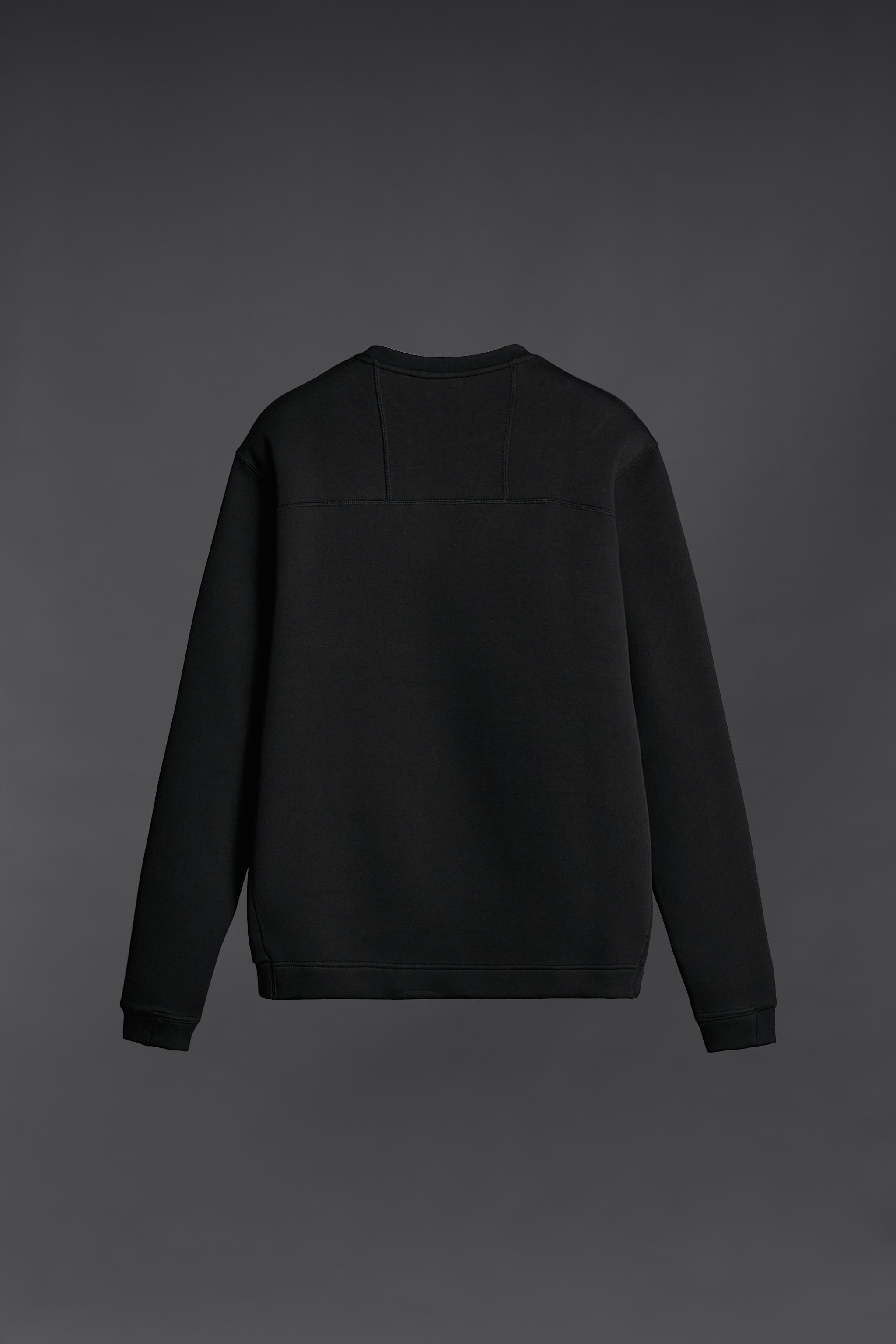 NEOPRENE EFFECT SWEATSHIRT - Black | ZARA United States