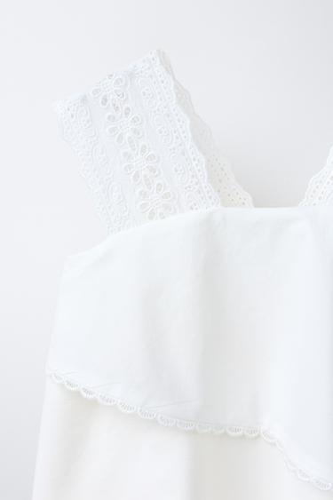 ROMANTIC EMBROIDERED LAYERED DRESS - White by Zara - Image 2