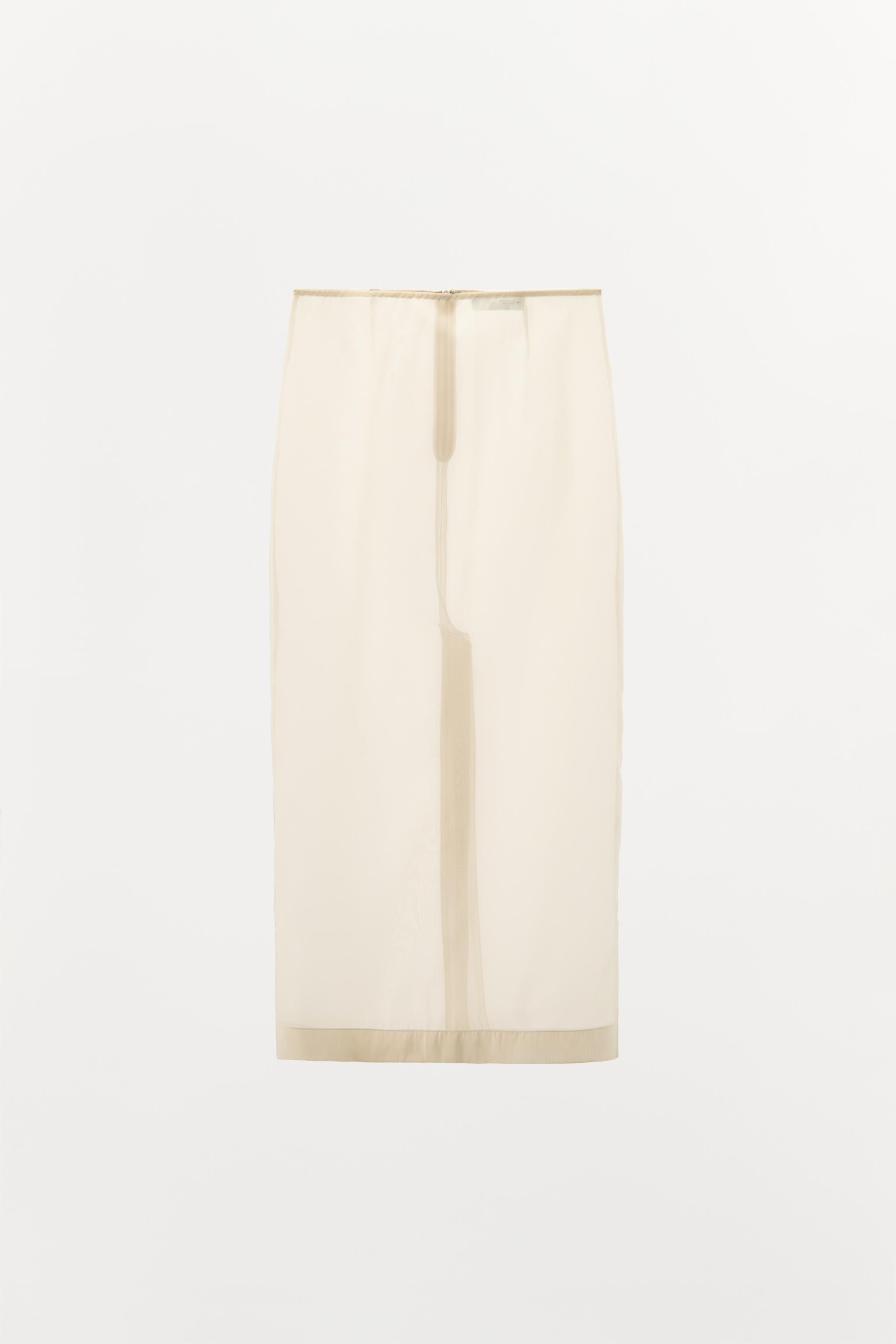ORGANZA MIDI SKIRT - Ice | ZARA United States