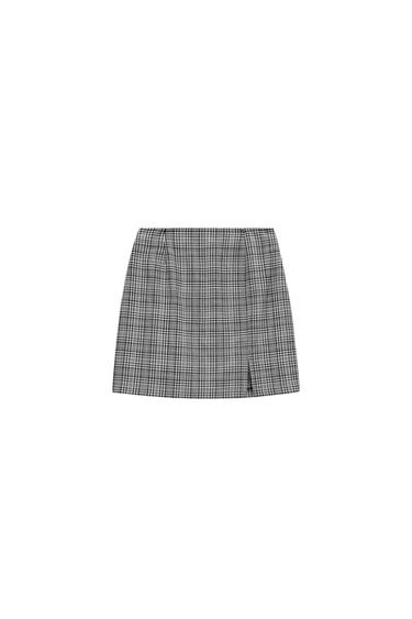 CHECK MINI SKIRT