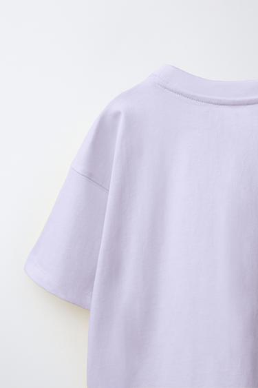 PLAIN T-SHIRT - Light mauve by Zara - Image 3