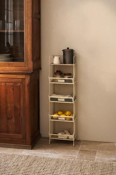 STORAGE UNIT WITH SHELVES - Light beige by Zara