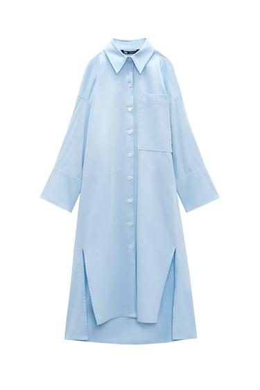 POPLIN SHIRT DRESS