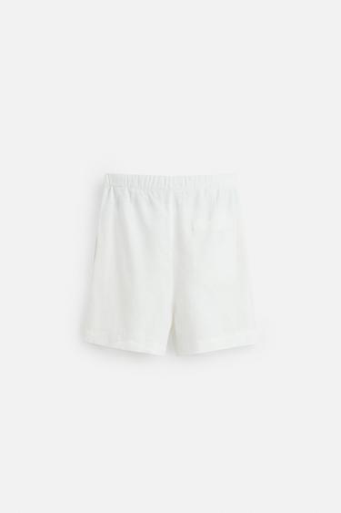 100% LINEN BERMUDA SHORTS - White by Zara - Image 6