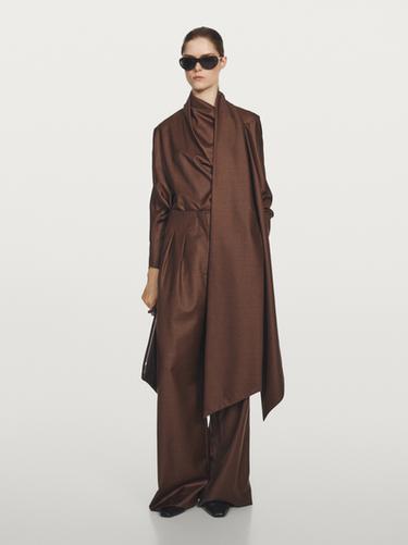 Zara 100% wool voluminous neck blouse - STUDIO - 353 - Image 0