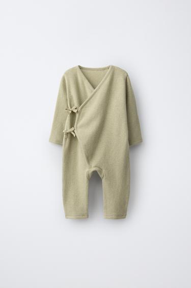 COZY WRAP JUMPSUIT — Mid-green 1
