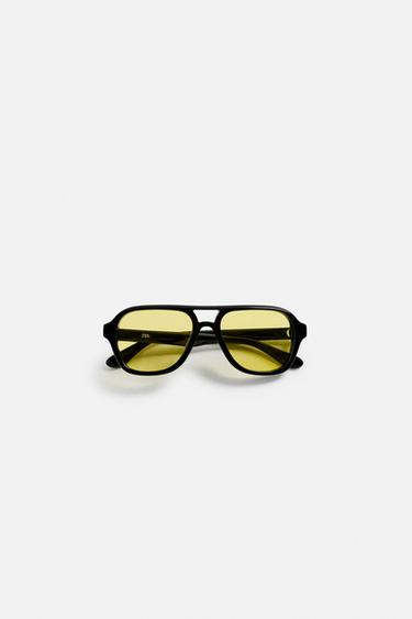 Zara SQUARE SUNGLASSES - Black