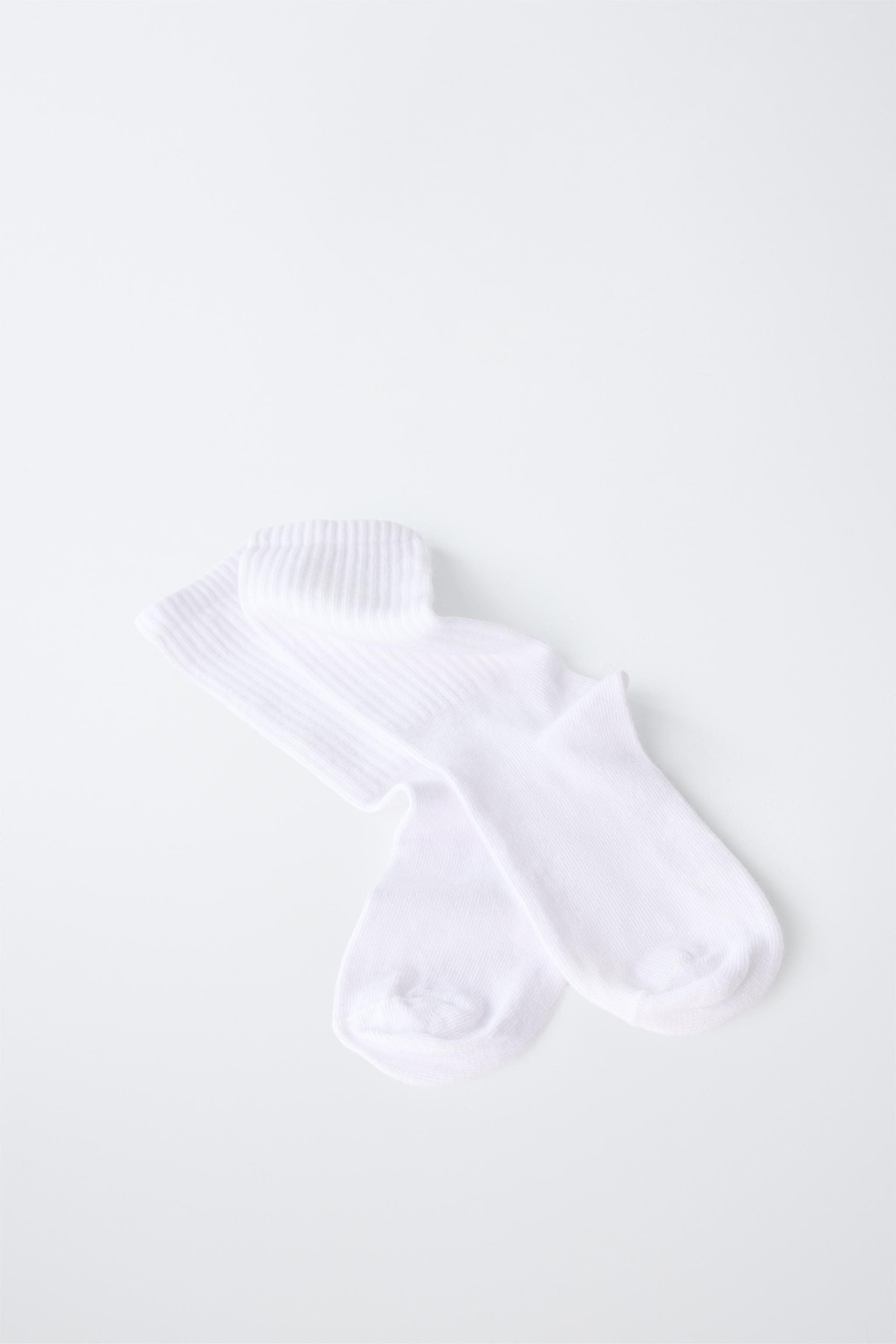 LOT DE TROIS PAIRES CHAUSSETTES HAUTES UNIES
