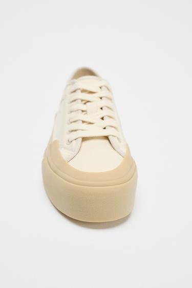 CHAUSSURES DE SPORT EN TISSU - Blanc écru de Zara - Image 2