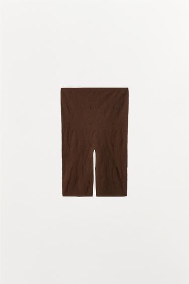 SEAMLESS CYCLING SHORTS - Brown by Zara - Image 3