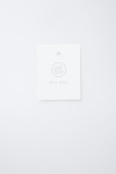 MANTEAU EN DRAP DE LAINE - Noir de Zara - Image 7