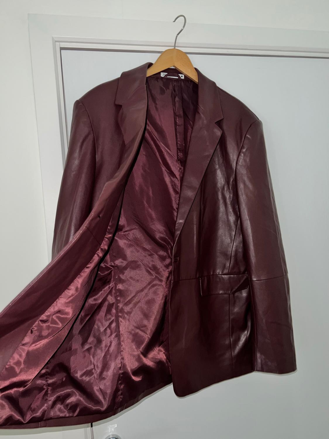 FAUX LEATHER BLAZER - Image 2