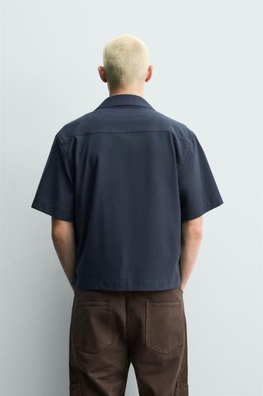 CHEMISE TECHNIQUE RELAXED FIT - Bleu de Zara - Image 2