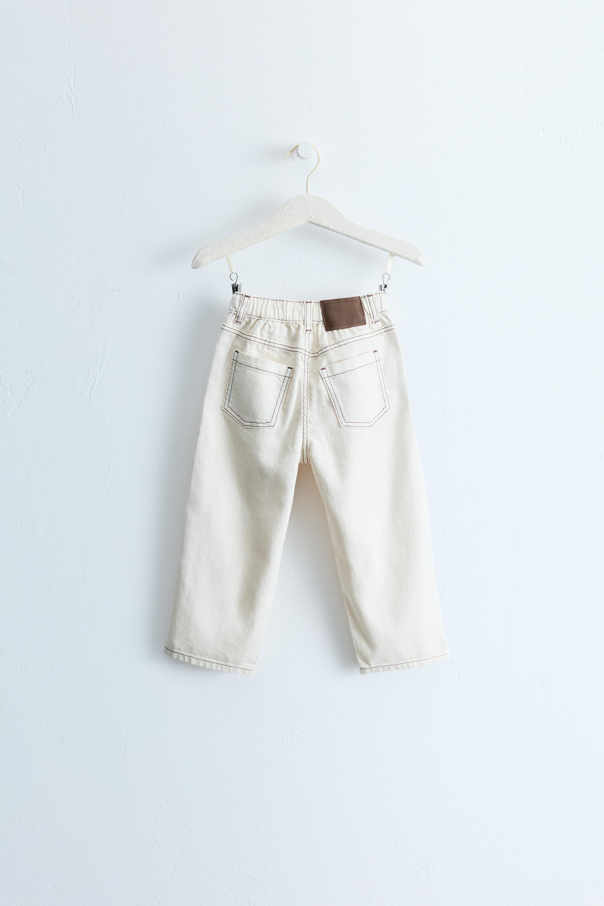 ZARA TIMELESS - STRAIGHT TWILL PANTS WITH CONTRAST TOPSTITCHING