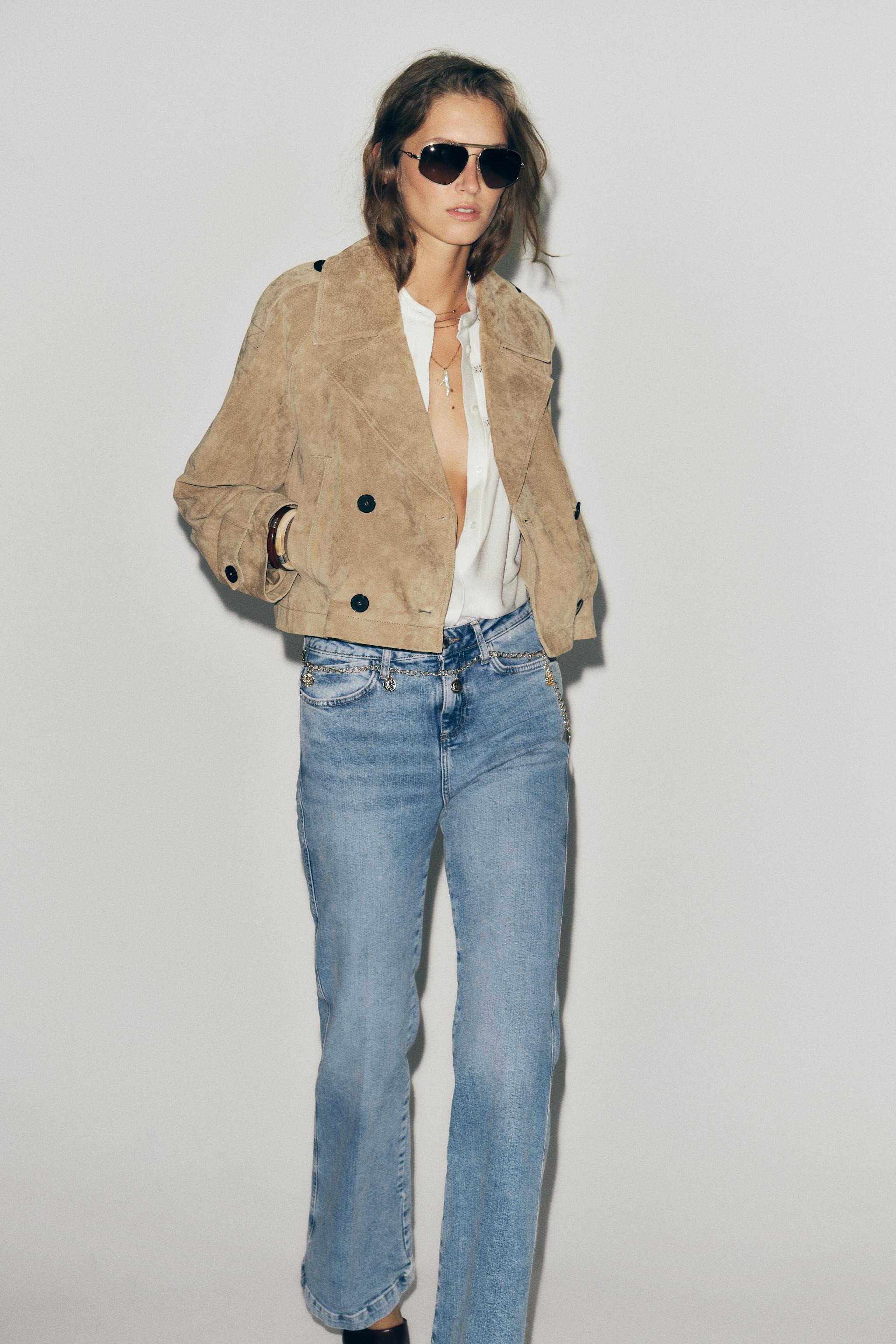 【えま】ZARA ダークブラウン ショートジャケット えま】ZARA ダークブラウン ショートジャケット スエード風