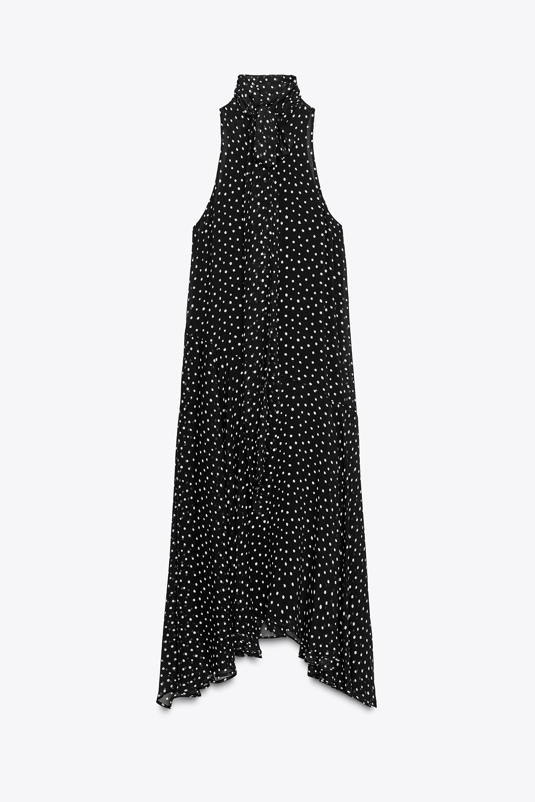 ZW COLLECTION HALTER POLKA DOT DRESS