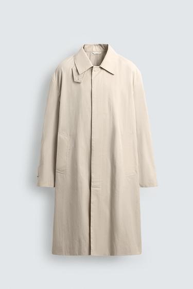 GABARDINA REGULAR FIT - Beige de Zara