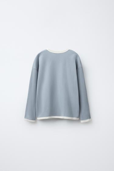 2-6 ANS/ PYJAMA CÔTELÉ UNI - Bleu / Gris de Zara - Image 2