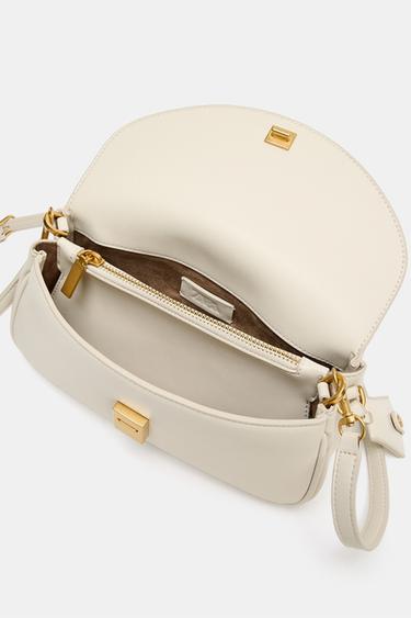 SAC BANDOULIÈRE ALLONGÉ - Écru de Zara - Image 2