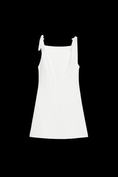 KURZES STRETCHKLEID - Weiß von Zara - Bild 0