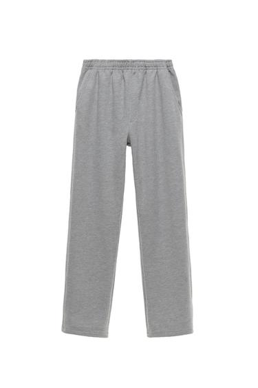 JOGGING BUKSER REGULAR FIT - gråmeleret fra Zara