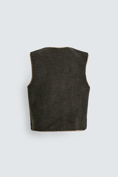REVERSIBLE WAISTCOAT HARRY LAMBERT FOR ZARA X DISNEY - Khaki by Zara - Image 3