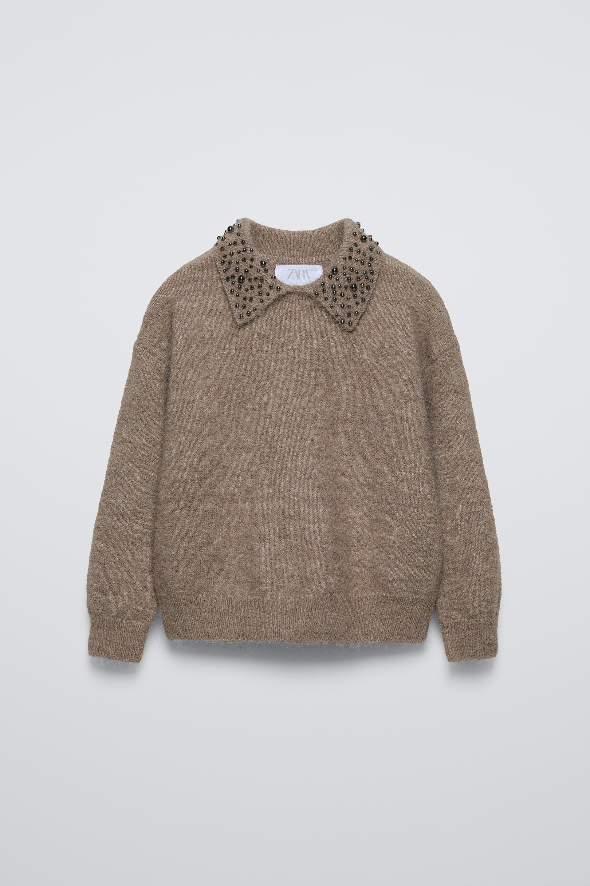 Faux pearl sweater hotsell