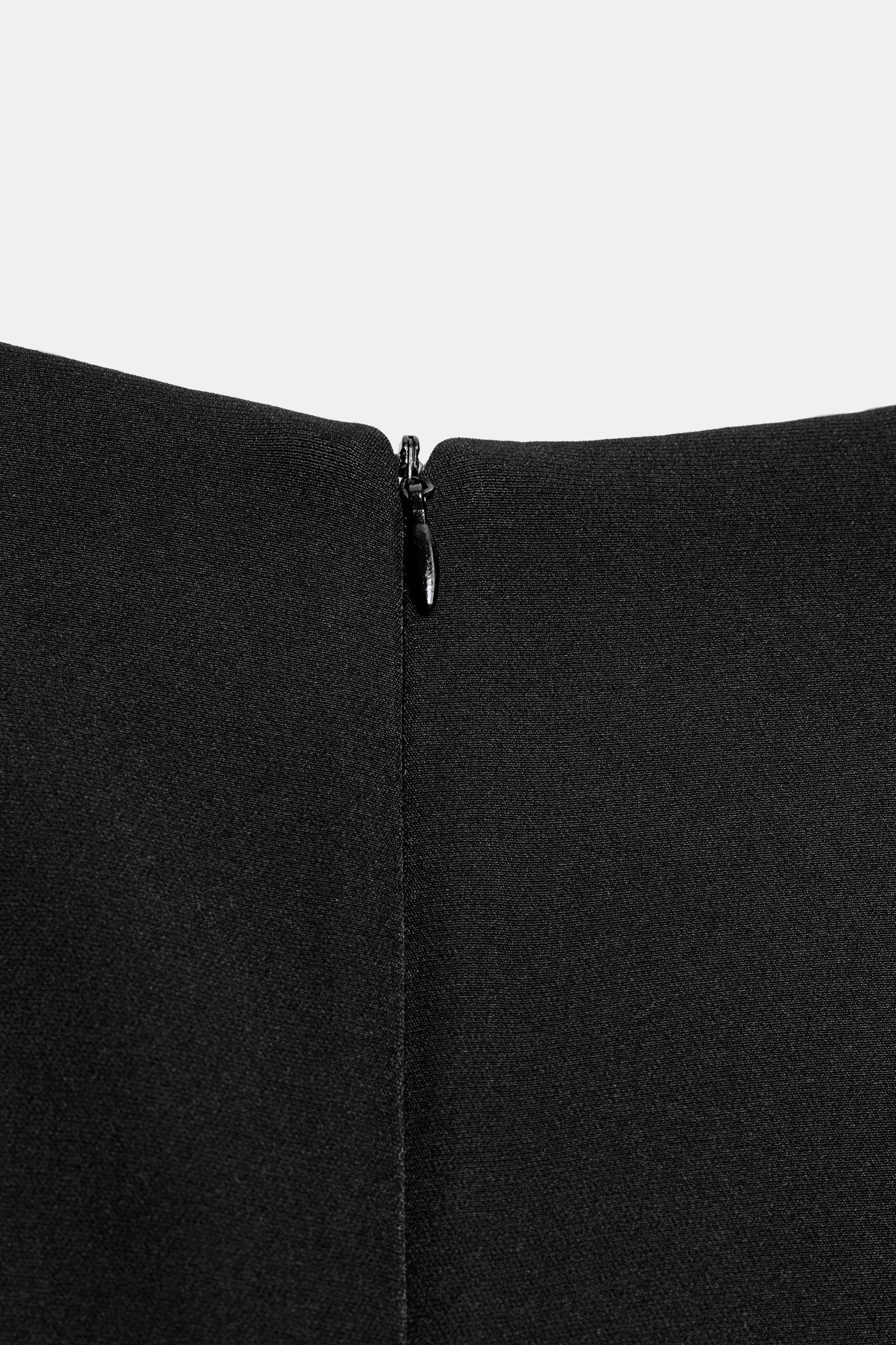 Женские платья Zara PLEATED SLEEVE MINI DRESS — фото 7