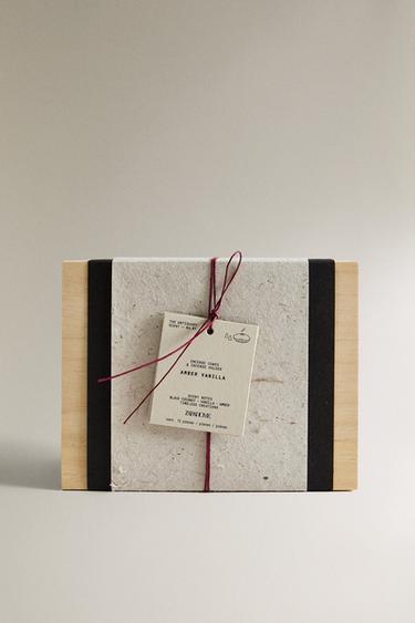 ENSEMBLE ENCENS CÔNES AMBER VANILLA ET PLAT (PACK DE 10) - pierre de Zara - Image 3