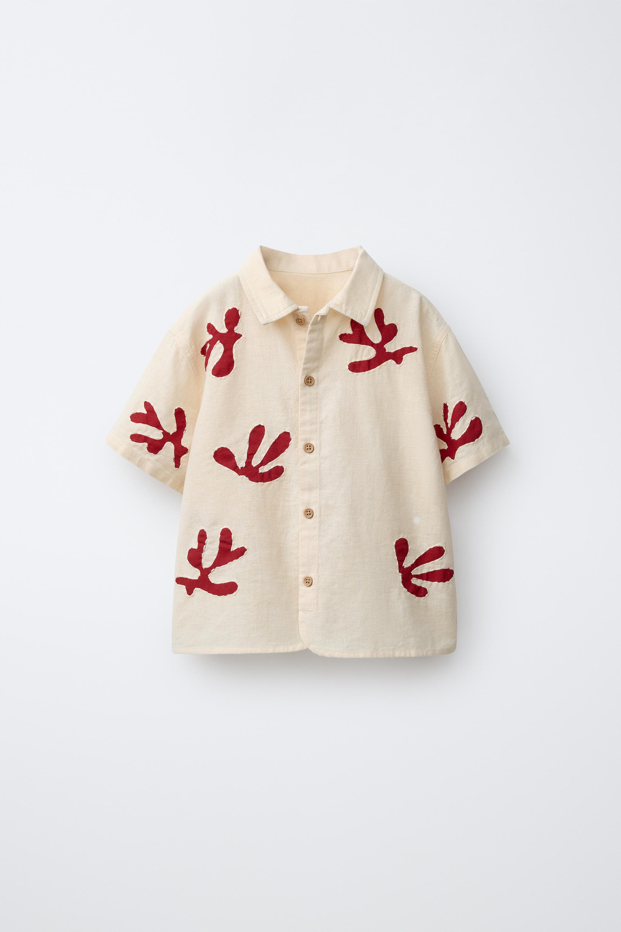 EMBROIDERED LINEN SHIRT