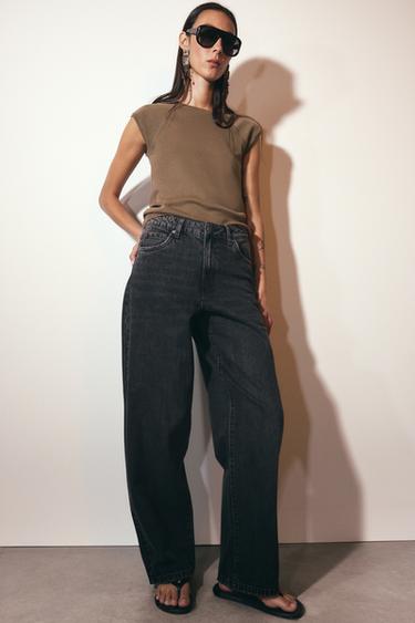 JEANS ZW COLLECTION TIRO MEDIO - Negro de Zara